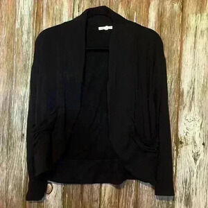 Thread for thought 🧵 black open cardigan